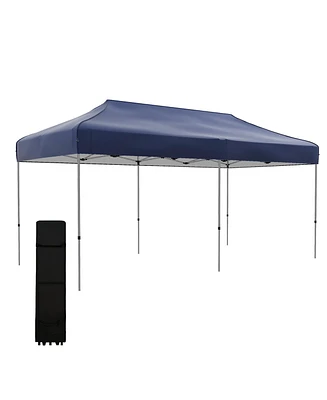 Outsunny 10' x 20' Pop Up Canopy Tent, Height Adjustable