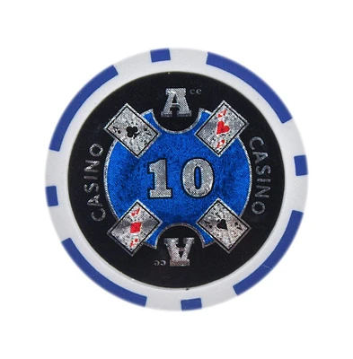 Slickblue Ace Casino Poker Chips (25-Pack) – Premium Clay Composite for Ultimate Gameplay $10