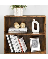 Slickblue Bookshelf with Adjustable Storage Shelves, Open Bookcase Floor Standing Unit