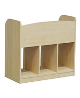 Kings Brand Furniture – Darby Magazine/Bookshelf with Toy Storage, Natural