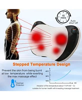 Sugift 3D Shiatsu Massage Cushion Heat Therapy Neck and Shoulder Massager with Memory Foam