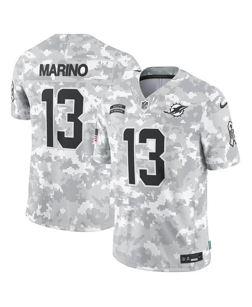 Nike Men's Dan Marino Arctic Camo Miami Dolphins 2024 Salute to Service Retired Player Limited Jersey