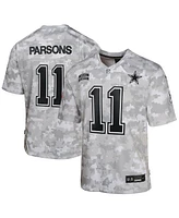 Nike Big Boys and Girls Micah Parsons Arctic Camo Dallas Cowboys 2024 Salute to Service Game Jersey