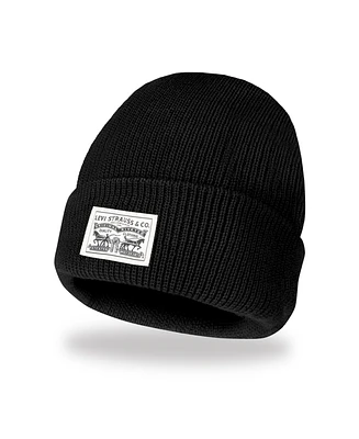 Levi's Men's Ribbed Logo Beanie