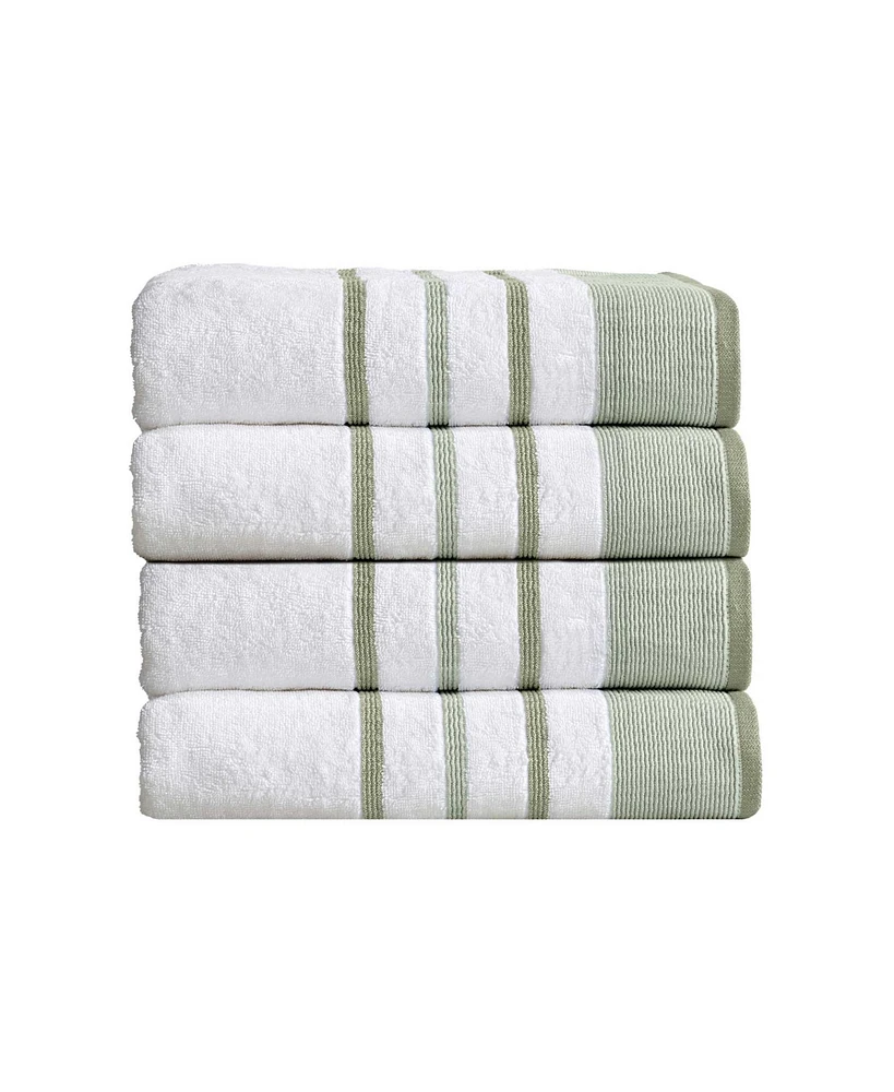 Linery & Co. Luxurious Cotton Decorative 4-Piece Bath Towel Set