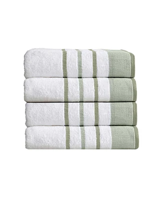 Linery & Co. Luxurious Cotton Decorative 4-Piece Bath Towel Set