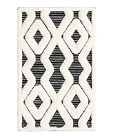 Bayshore Home Textured Tones Trellis 2'x3'1" Area Rug