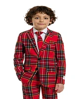 OppoSuits Boys The Lumberjack Christmas Suit Including Blazer, Pants and Clip-On-Tie