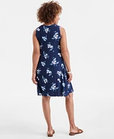 Style & Co Women's Printed Sleeveless Knit Dress, Exclusively at Macy's