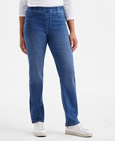 Style & Co Women's Mid-Rise Straight Pull-On Jeans, Exclusively at Macy's