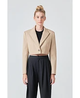 Grey Lab Women's Cropped Jacket