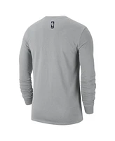 Nike Men's Silver Orlando Magic 2024/25 City Edition Essential Logo Long Sleeve T-Shirt