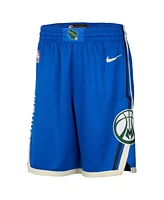 Nike Men's Royal Milwaukee Bucks 2024/25 City Edition Swingman Shorts