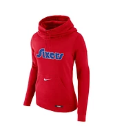 Nike Women's Red Philadelphia 76ers 2024/25 City Edition Essential Club Pullover Hoodie