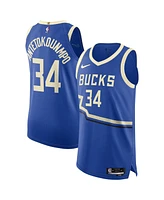 Nike Men's Giannis Antetokounmpo Royal Milwaukee Bucks 2024/25 Authentic Player Jersey - City Edition