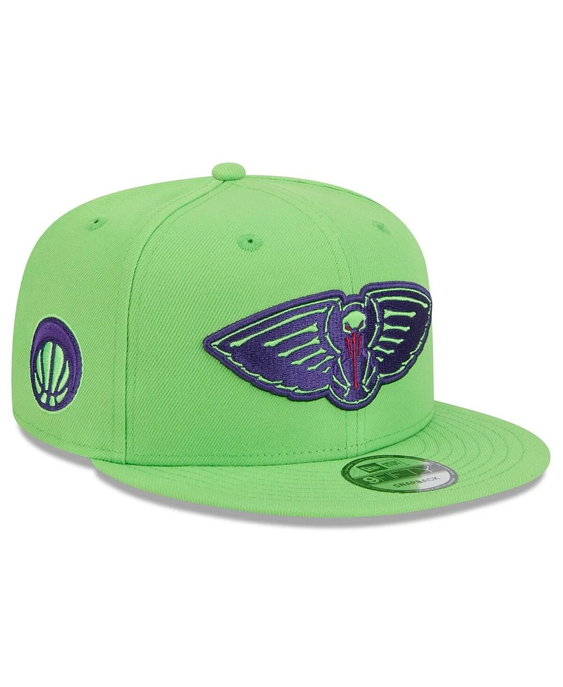 New Era Men's Green New Orleans Pelicans 2024/25 City Edition Alternate 9FIFTY Snapback Hat