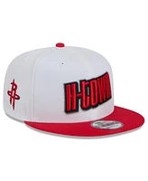 New Era Men's White Houston Rockets 2024/25 City Edition 9FIFTY Snapback Hat