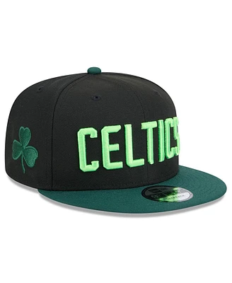 New Era Men's Black Boston Celtics 2024/25 City Edition 9FIFTY Snapback Hat