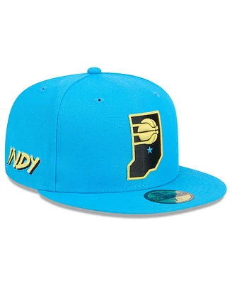 New Era Men's Blue Indiana Pacers 2024/25 City Edition Alternate 59FIFTY Fitted Hat