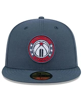 New Era Men's Navy Washington Wizards 2024/25 City Edition Alternate 59FIFTY Fitted Hat