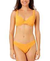 Salt Cove Juniors Wavy Underwire Bralette Bikini Scrunch V Front Hipster Bottoms Exclusively For Macys