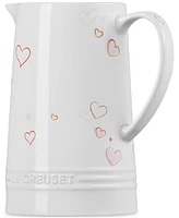 Le Creuset Stoneware Signature Mon Coeur Pitcher, 1.6 Qt