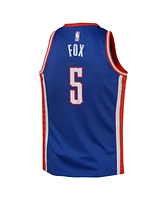 Nike Big Boys and Girls De'Aaron Fox Blue Sacramento Kings 2024/25 Swingman Player Jersey - City Edition