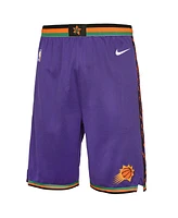 Nike Big Boys and Girls Purple Phoenix Suns 2024/25 City Edition Swingman Performance Shorts