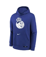 Nike Big Boys and Girls Blue Sacramento Kings 2024/25 City Edition Club Fleece Pullover Hoodie