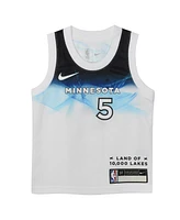 Nike Toddler Anthony Edwards White Minnesota Timberwolves 2024/25 Swingman Player Jersey - City Edition