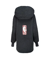 Jill Martin Men's and Women's The Best Lounger In The World Black Nba Breast Cancer Awareness Oversized Front Button Lounger