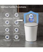DeerValley Smart Bidet Elongated Toilet, Auto Open & Close, Heated Seat, Wireless Remote Control, Premium