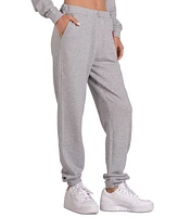 Elan Women's Cotton High-Rise Heart-Graphic Sweatpants