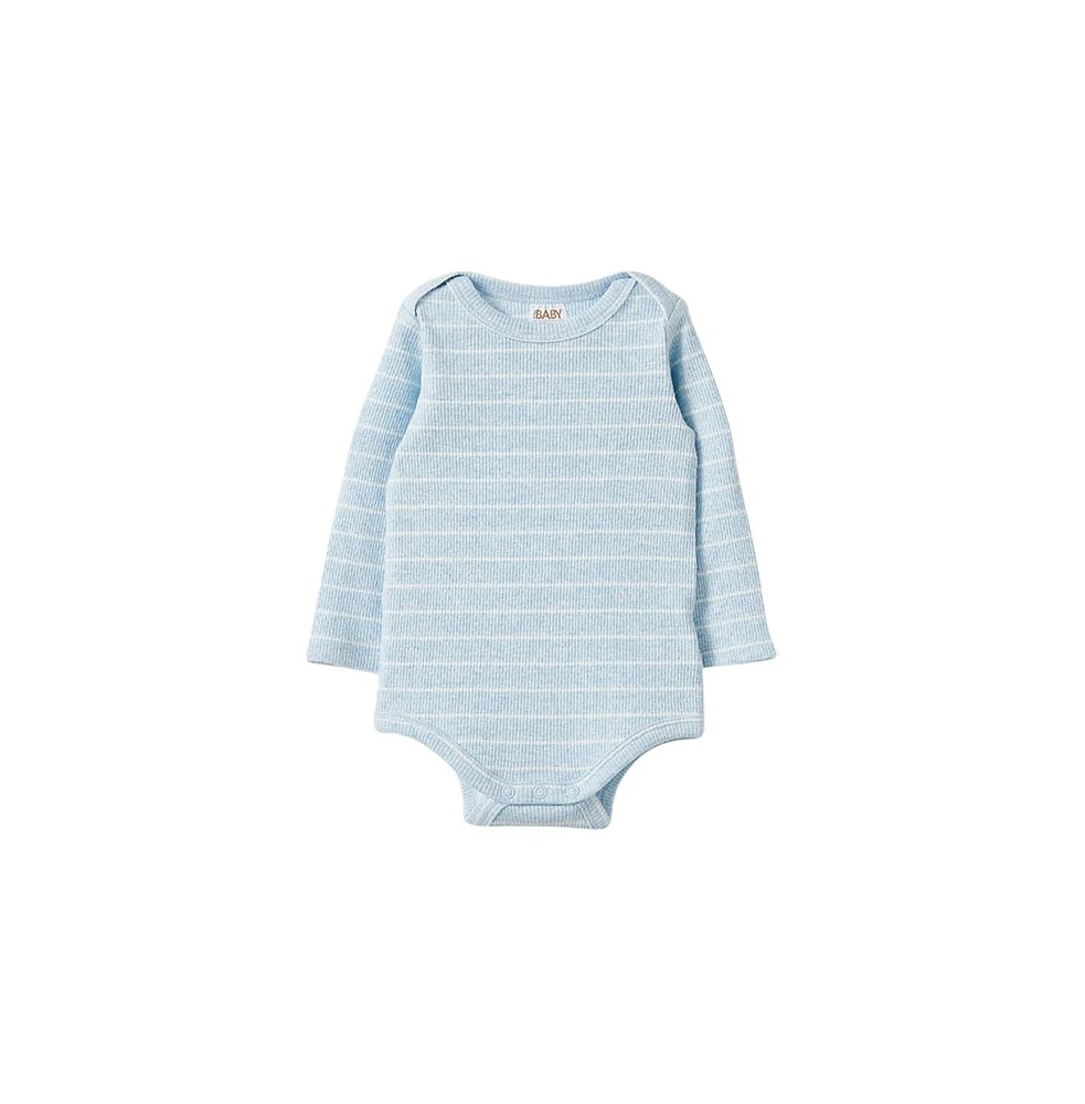 Cotton On Baby Boys Pointelle Long Sleeve Bubbysuit