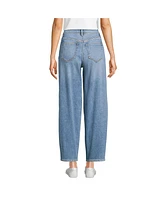 Lands' End Women's Recover High Rise Barrel Leg Ankle Jeans