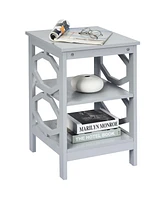 Gouun 3 Tiers Nightstand Sofa Side End Accent Table