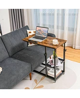 Gouun Adjustable C-Shaped Bedside Table