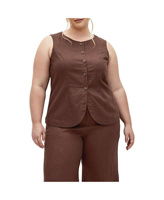 City Chic Plus Vivien Vest