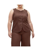City Chic Plus Vivien Vest