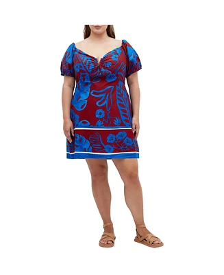 City Chic Plus Marcie Print Dress