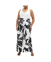 City Chic Plus Resort Print Pant