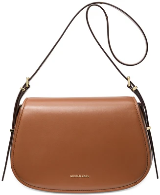 Michael Kors Lydia Small Leather Flap Messenger