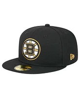 New Era Men's Black Boston Bruins Core 59FIFTY Fitted Hat