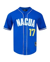 Pro Standard Men's Puka Nacua Royal Los Angeles Rams Mesh Button-Up Baseball Jersey