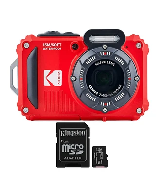 Kodak Pixpro WPZ2 Rugged 16MP Digital Camera with 32GB microSDHC with SD Adapter