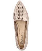 Bella Vita Women's Alessi Perf Pointed Toe Flats