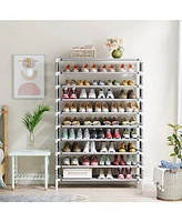 Tribesigns Upgraded 10 Tiers Shoe Rack, Large Capacity Shoe Shelf, Tall Shoe Organizer for 50 Pairs, Space Saving Shoe Storage Rack