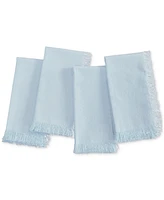 Elrene Chambray Solid Color Fabric Napkin, Set of 4