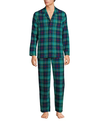 Lands' End Men's Flannel Pajama Set