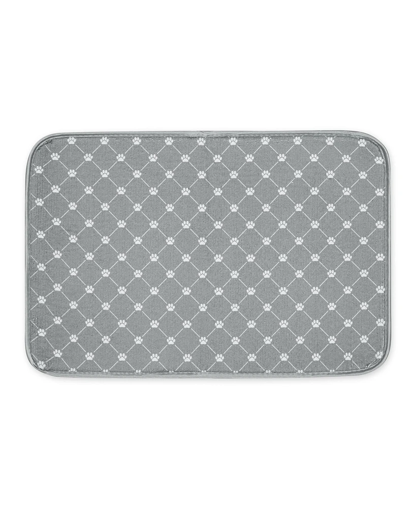 Bone Dry Trellis Print Pet Mat